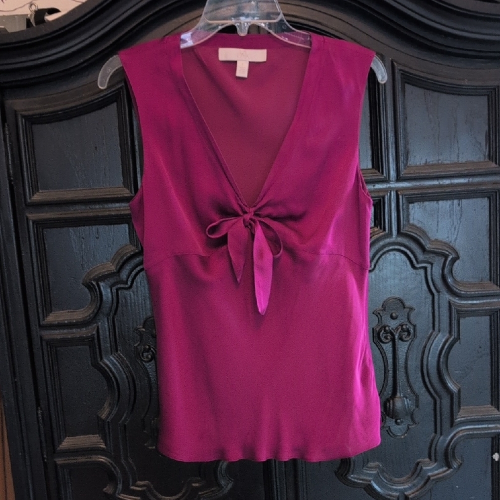 PAIGE Vivid Magenta Sleeveless Blouse